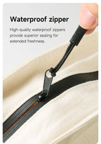 Reusable Beeswax Bread Bag with Snap Zipper