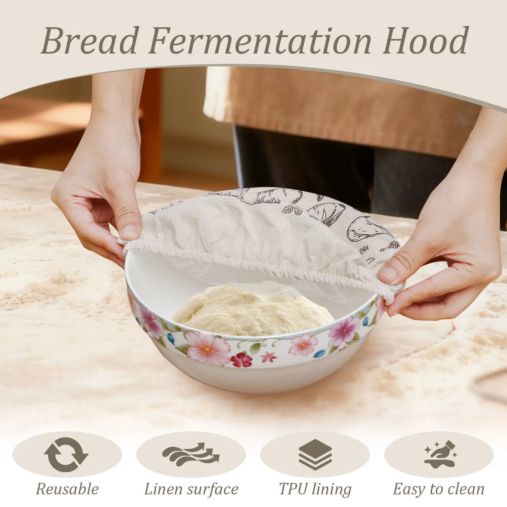 Sourdough Bowl Cover – 3pcs Elastic Bread Proofing Cover