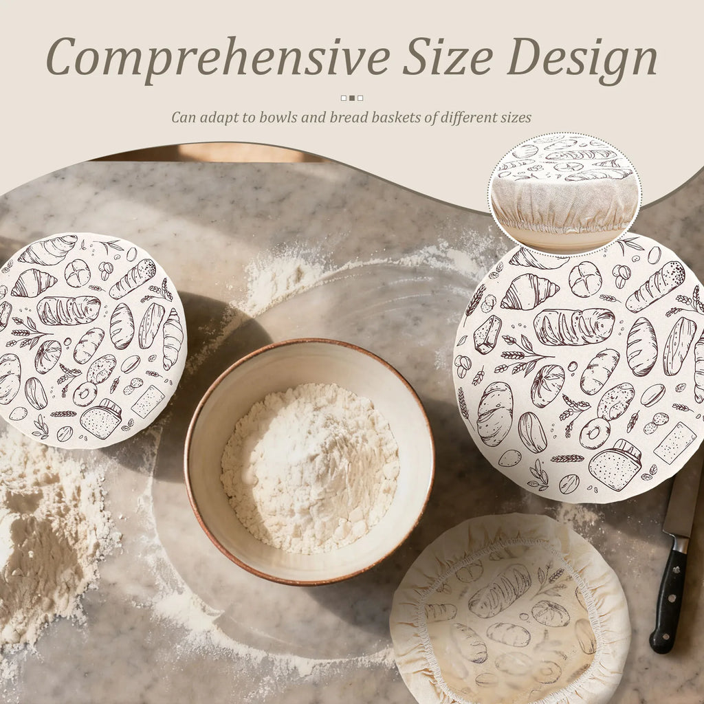 Sourdough Bowl Cover – 3pcs Elastic Bread Proofing Cover